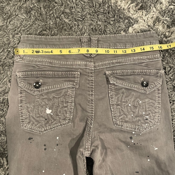 Ninth Hall Stacked Flare Grey Denim Jeans Mens Size 32x34 - Picture 10 of 12